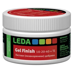 Leda Gel Finish 10-20-40+TE (100 мл), гелевое удобрение для обеспечения эффективного питания растений на поздних стадиях их развития 